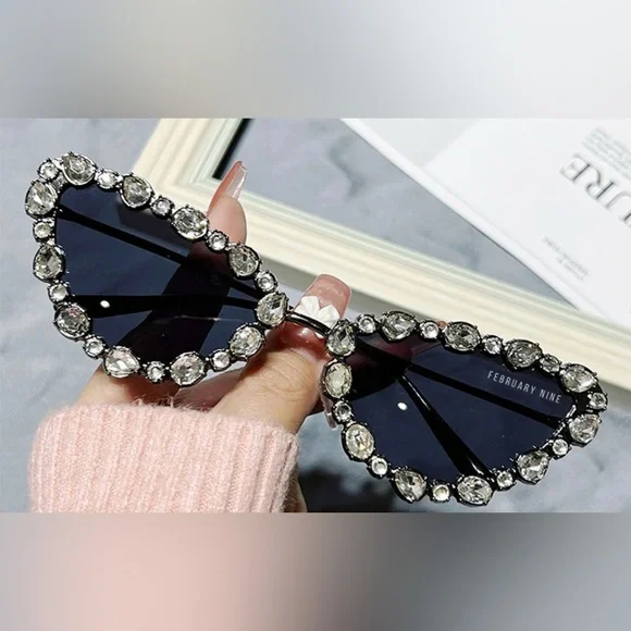 February Nine | Accessories | Diamond Studded Sunglasses By  display picture 1